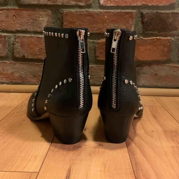 Aldo Black ankle boots with Silver studs - Picture 2 of 4